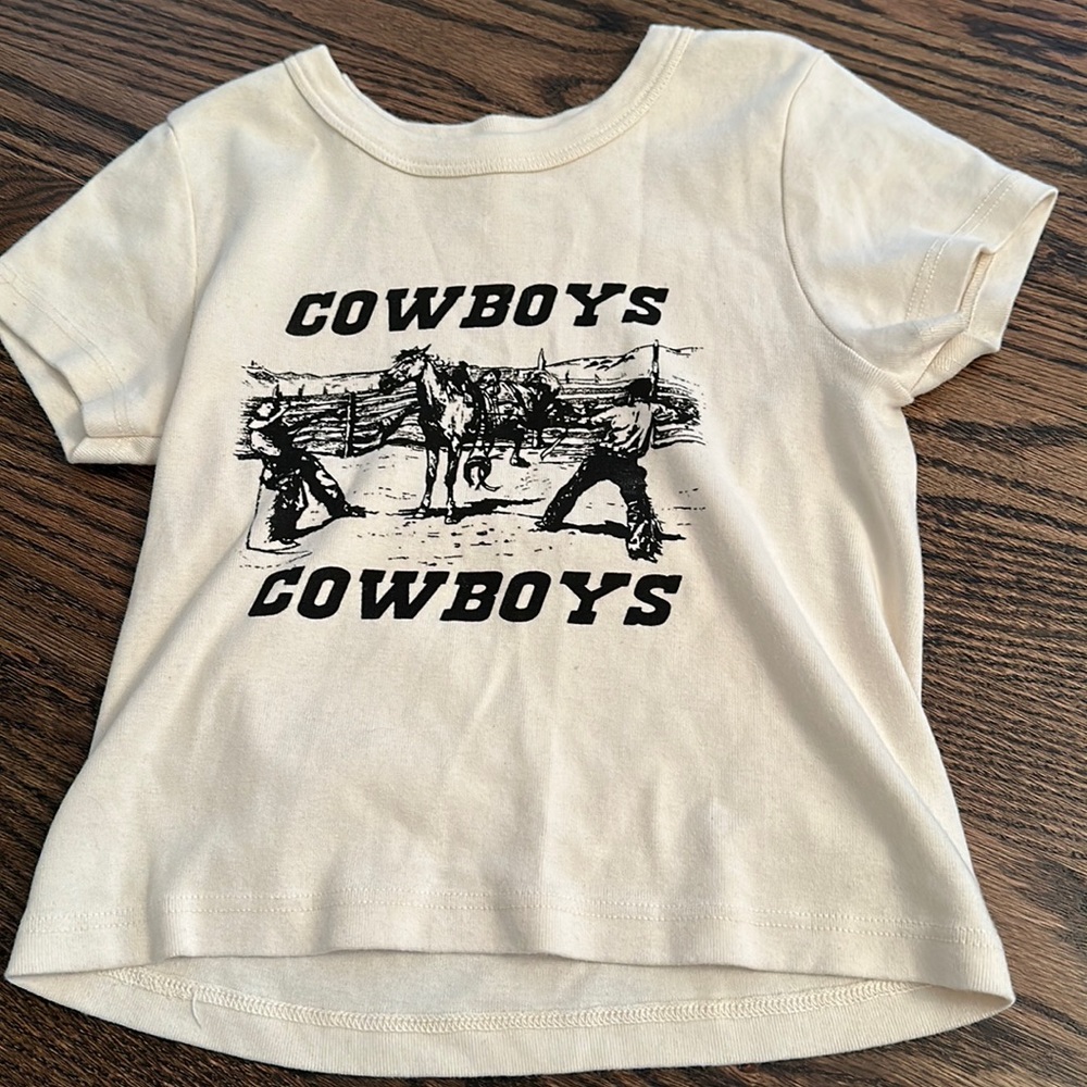 Brandy Melville cowboy baby tee